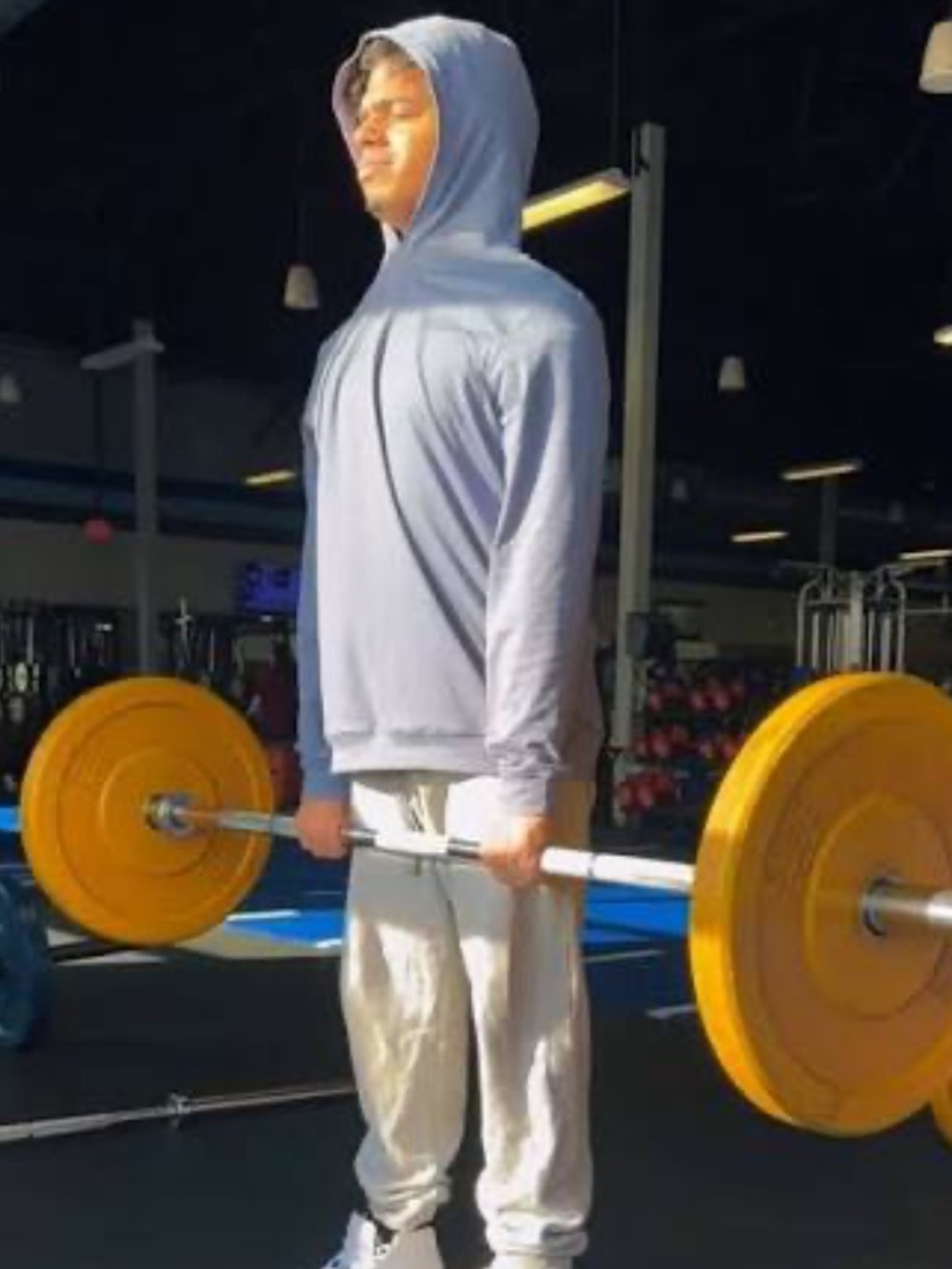 SKIMS Lightweight Pullover Outdoor Hoodie in Steel Blue